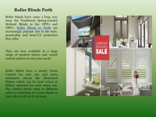 Roller Blinds Perth