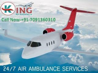 King Air Ambulance Services from Guwahati to Delhi at Low Fare