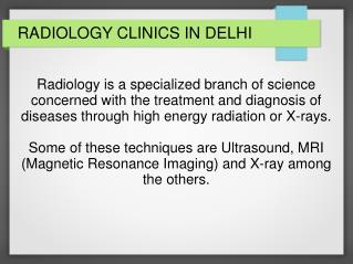 best radiology clinics in delhi