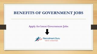 BENEFITS OF GOVERNMENT JOBS