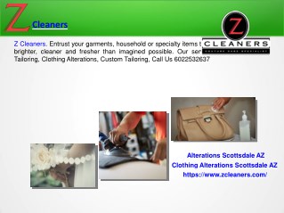 Custom Tailoring Scottsdale AZ