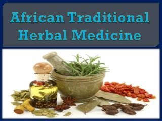 African Traditional Herbal Medicine