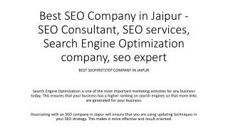 Best SEO Company in Jaipur - SEO Consultant, SEO services, Search Engine Optimization company, seo expert