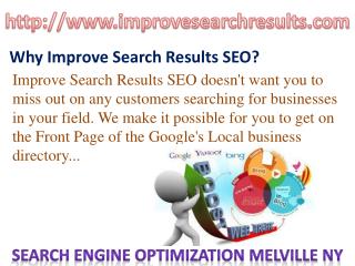 Search Engine Optimization Melville NY