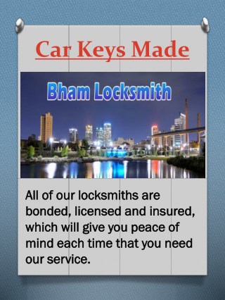 Auto Locksmith Birmingham