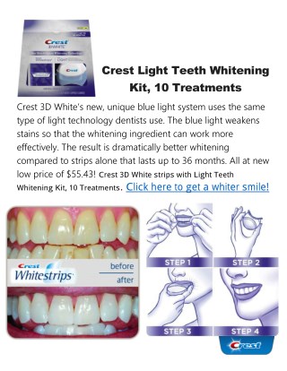 Crest Light Teeth Whitening Kit
