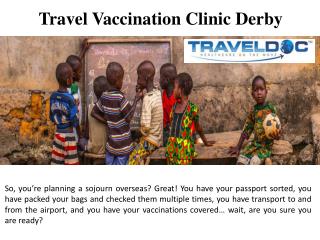 Travel Vaccination Clinic Derby