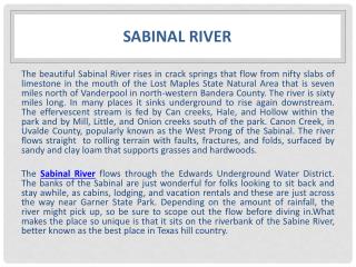 Do Something Different - Venture Down The Sabine River For A Little Relaxation