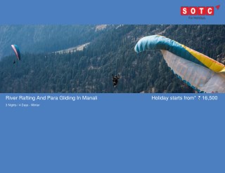 River Rafting And Para Gliding In Manali with SOTC Holidays