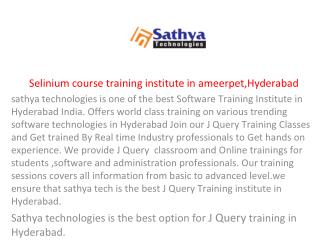 Selenium | Best Selenium training center in hyderabad,