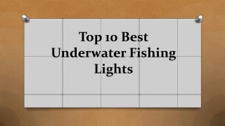 Top 10 best underwater fishing lights