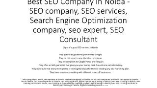Best SEO Company in Noida - SEO company, SEO services, Search Engine Optimization company, seo expert, SEO Consultant