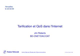 Tarification et QoS dans l'Internet