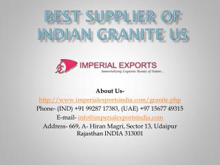 Best supplier of indian granite us