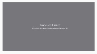 Francisco Faraco - Entrepreneur
