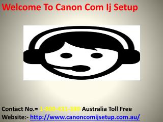 Canon.com/ijsetup - Enter Model Number - Install Canon printer on your computer
