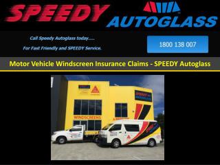 Motor Vehicle Windscreen Insurance Claims - SPEEDY Autoglass