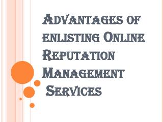 Couple of Advantages of Enlisting ORM Services New York