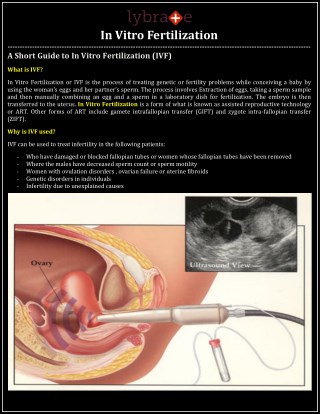 In Vitro Fertilization - Lybrate