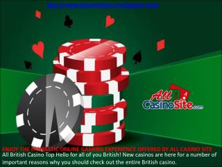 ENJOY THE FANTASTIC ONLINE GAMING EXPERIENCE OFFERED BY ALL CASINO SITE