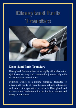 disneyland paris transfers