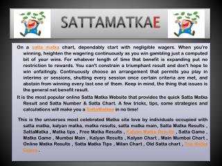 Kalyan Satta Matka | Fastest Satta Matka Result | Sattamatkae