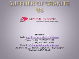Supplier of Granite US
