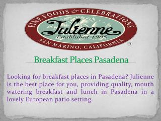 Breakfast Places Pasadena