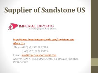 Supplier of Sandstone US
