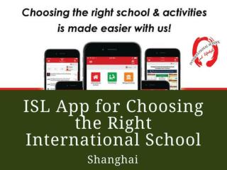 ISL App for Choosing the Right International School