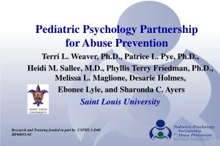 Pediatric Psychology Partnership for Abuse Prevention