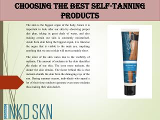 Choosing the Best Self-Tanning Products