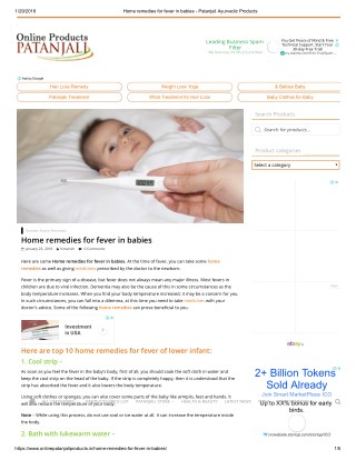Home remedies for fever in babies patanjali ayurvedic products