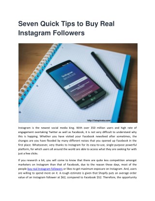 Best Tricks to Buy Real Instagram Followers