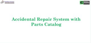 Accidental Repair System with Parts Catalog