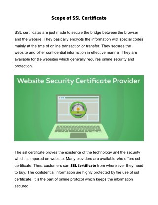 SSl Certificate in India