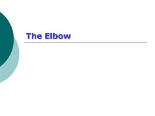 The Elbow