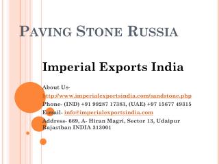 Paving Stone Russia