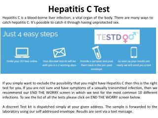 Hepatitis C Test