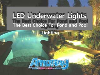 LED Underwater Lights - The Best Choice For Pond and Pool Lighting