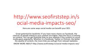 How social media impacts SEO - SEO First Step