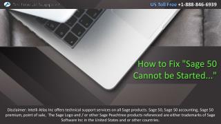 Quick Guidance to Fix Unable To Start Sage 50