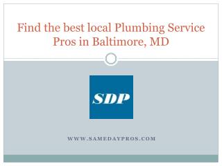 Best local Plumbing Service in Baltimore