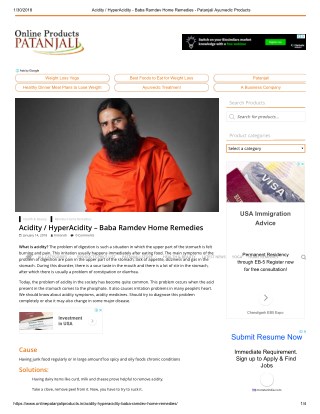 Acidity / HyperAcidity â€“ Baba Ramdev Home Remedies
