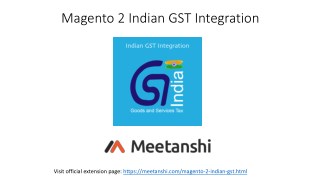 Magento 2 Indian GST Integration