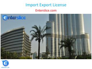 Import Export License