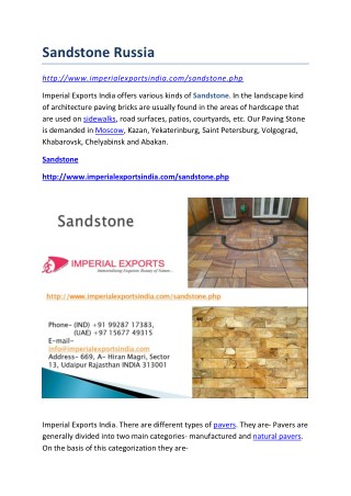 Sandstone Russia