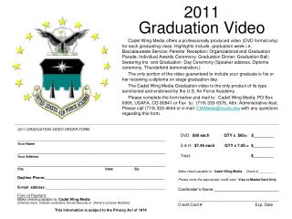 2011 Graduation Video