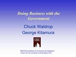 Chuck Waldrop George Kitamura