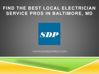 Professional Electrician Service in Baltimore